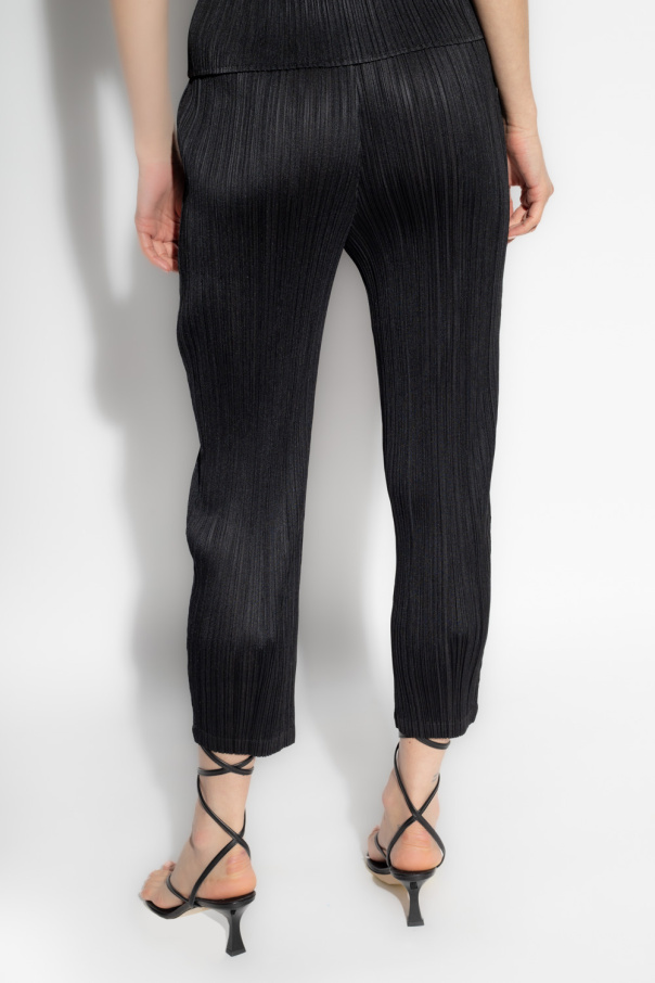 Black 'Calla' trousers Issey Miyake Pleats Please - Vitkac Italy